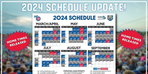 Iowa Cubs Schedule For 2024 - Phil Trudie