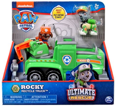 Paw Patrol Ultimate Rescue Rocky Recycle Truck Vehicle Figure Spin Master - ToyWiz