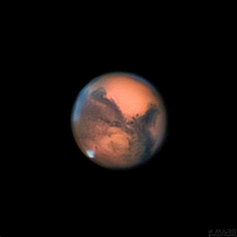 Took my personal best shot of Mars this week with a backyard telescope ...