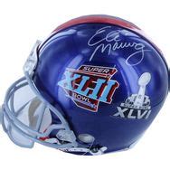 Eli Manning Autographed Giants SB Double Logo Helmet (XLVI / XLII) | Eli manning, Football ...