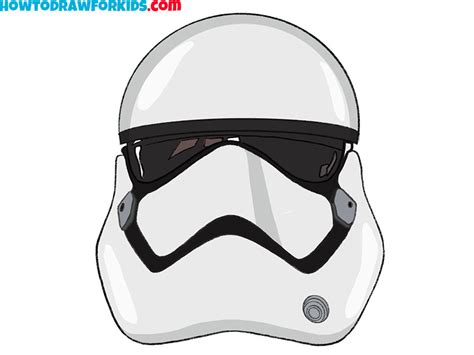 How to Draw a Stormtrooper Helmet - Drawing Tutorial For Kids