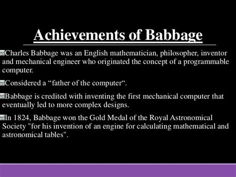 😂 Charles babbage computer invention. Why Did Charles Babbage Invent the Computer?. 2019-01-11