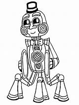 Coloring Nights Five Freddy Fnaf Foxy Printable Drawing Nightmare  sketch template