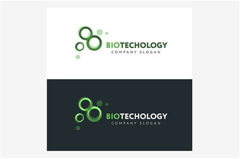 Biotechnology logo design template by Di Bronzino on @creativemarket Business Brochure, Business ...