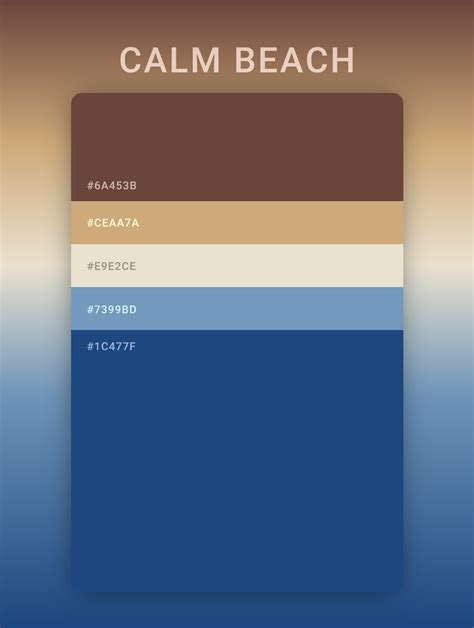 Beach Color Schemes, Beach Color Palettes, Flat Color Palette, Sunset Color Palette, Color ...