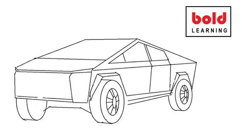 Tesla CyberTruck drawing in MS Paint - YouTube