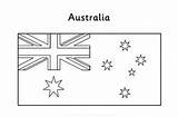 Free Printable Coloring Page Australia Flag sketch template