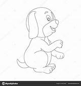 Coloriage Chiot Colorier Reproduire Dessiner Perros Animaux Welpe  sketch template