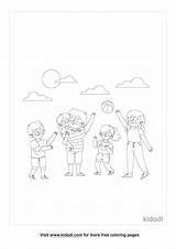 Coloring Pages Of Families Playing Together sketch template