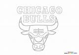 chicago bulls Logo  Coloring Pages For Kids sketch template