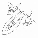 Premium Vector  Military Aircraft lockheed Sr71 Blackbird coloring sketch template