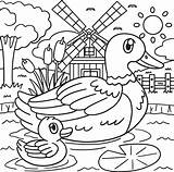 Duck Coloring Page For Kids 8208731 Vector Art At Vecteezy sketch template
