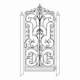 Secret Garden Gate Coloring Page Pages sketch template