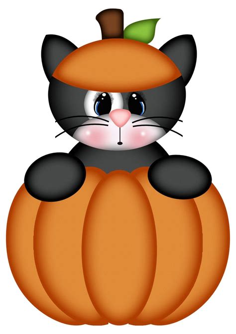 Cat in Pumpkin | Halloween clipart, Fall halloween crafts, Halloween crafts