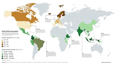 World Coffee Production and Consumption - Maps on the Web