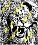 Lion Roaring Portrait – Wooden Visions