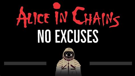 Alice In Chains • No Excuses 🎤 [Instrumental Lyrics] Chords - Chordify