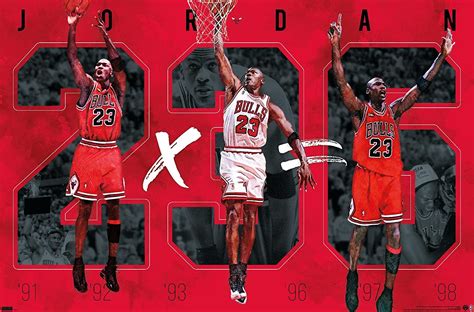 Amazon.com: Trends International Michael Jordan - Six Wall Poster, 22.375" x 34", Unframed ...