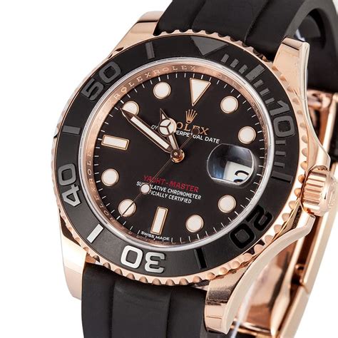 Rolex Yachtmaster Rose Gold 116655 - Save on 100% Authentic Rolex at Bobs