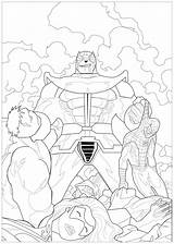 Thanos  Coloring Pages For Adults sketch template