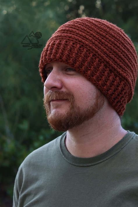 Ribbed Crochet Beanie Free Pattern and Video Tutorial - Winding Road ...