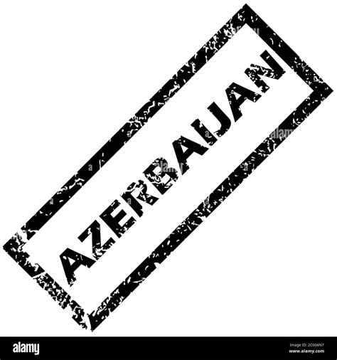 AZERBAIJAN rubber stamp Stock Photo - Alamy