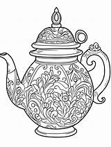 Printable Teapot Coloring Pages Free For Kids And Adults sketch template