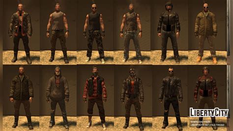 Download Large collection of clothes for Johnny Klebitz for GTA 4