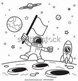 Illustration Vector Graphic Coloring Book Space Stock Royalty  sketch template