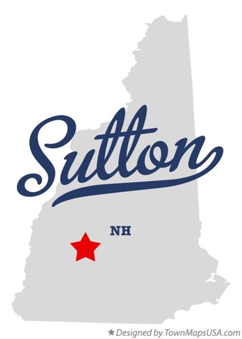 Map of Sutton, NH, New Hampshire