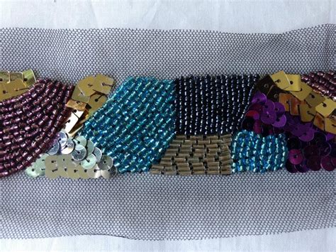 Multi Beaded Trim Multi Color Sewing Trim 18 Long - Etsy