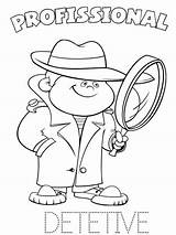 Detective coloring Pages sketch template