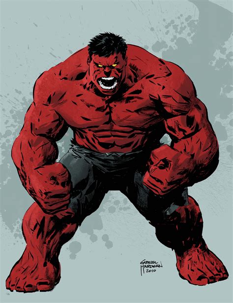 Red Hulk - Gabriel Hardman | Red hulk, Hulk, Hulk art