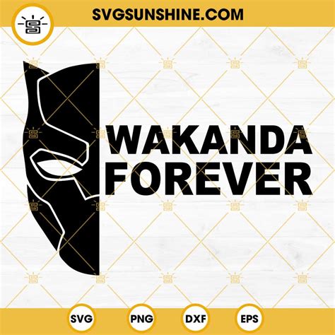 Wakanda Forever SVG, Black Panther SVG