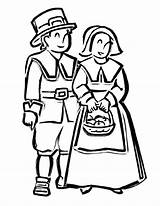 Pilgrims Coloring Pages Printable sketch template