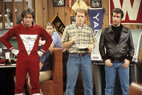 Robin Williams, Ron Howard and Henry Winkler. Mork, Richie Cunningham ...