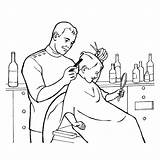 Hairdresser And Barber Boyama Sayfaları – En Güzel Boyamalar sketch template