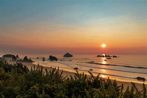 Oregon Beach Sunset Photograph by Scott Slone - Fine Art America