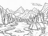 Dreamy Wilderness Coloring  Coloring Page sketch template
