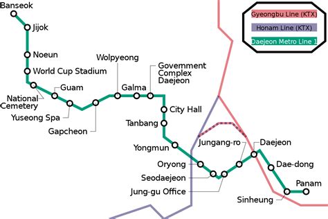 Daejeon Metro – Metro maps + Lines, Routes, Schedules