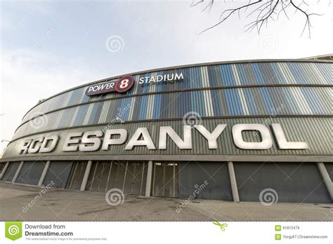 FC Espanyol Stadium editorial stock image. Image of building - 61812479