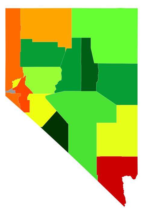 Nevada Population Density Map