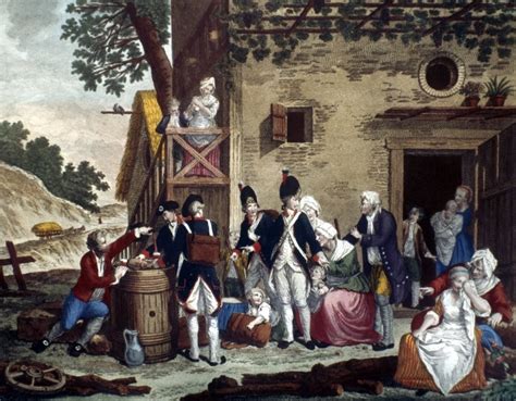 French Revolution 1792 Na Soldier Leaving To Enlist In The French Revolutionary Forces 1792 ...