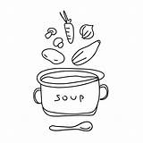 Soup Pot Coloring Page sketch template