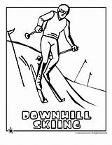 Downhill Skiing Coloring Page  Woo Jr Kids Activities sketch template