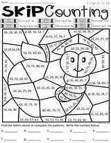 Skip Counting Pages Coloring sketch template