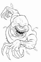 Scary Coloring Pages  Best For Kids Monster coloring sketch template