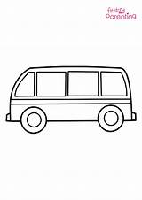 Easy Printable Van Coloring Pages For Kids sketch template