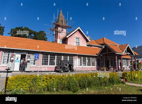 Colonial style architecture, Post Office building, Nuwara Eliya, Central Province, Sri Lanka ...