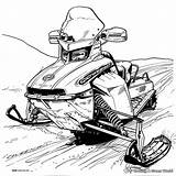 Snowmobile Coloring Pages  Free & Printable sketch template